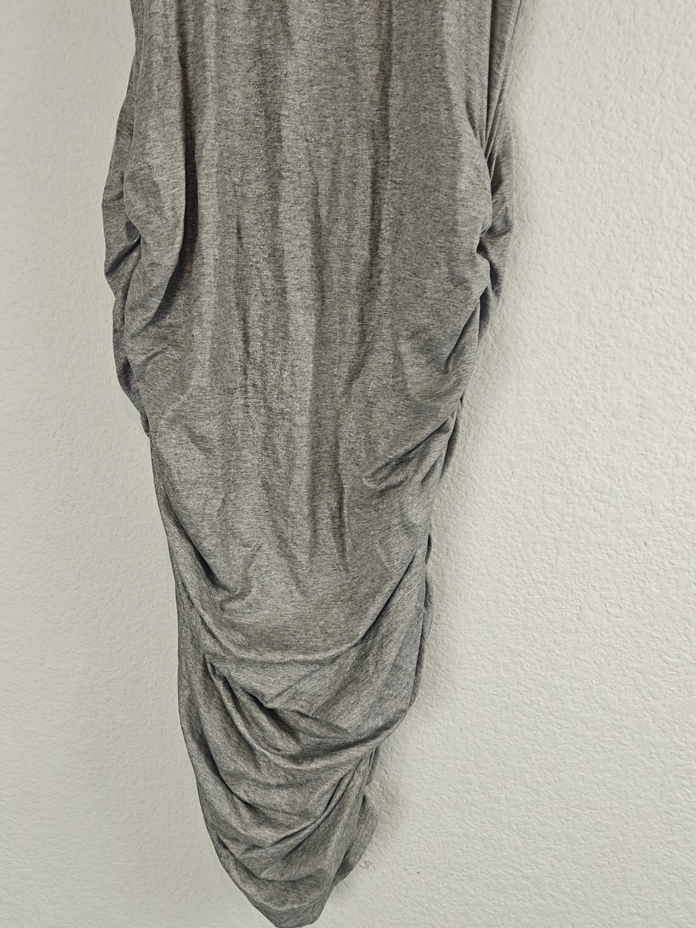 Alice + Olivia Gray Shimmer Ruched Sheath Dress Stretch Jersey Cocktail Party S - Picture 6 of 15